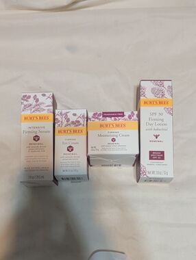 Burt's Bees Renewal Firming Skincare Set — Pink and Yellow Accents